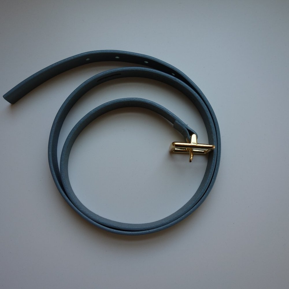 Light Blue Skinny Belt - J. Crew - Size Small